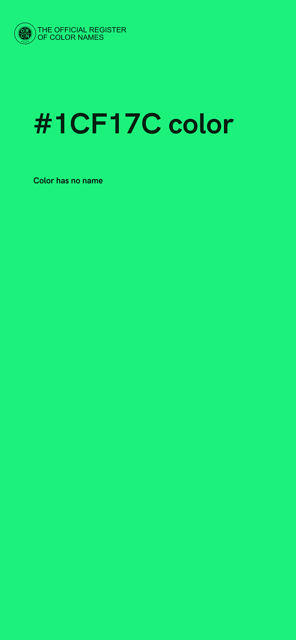#1CF17C color image