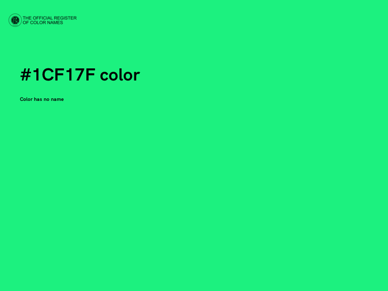 #1CF17F color image