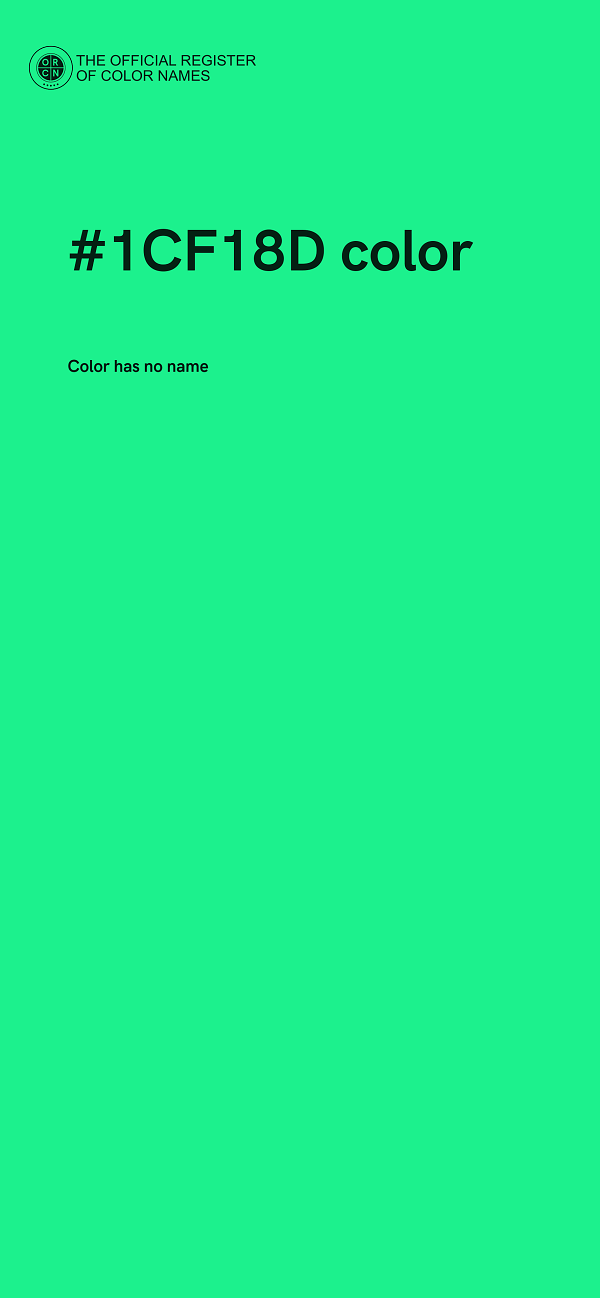 #1CF18D color image