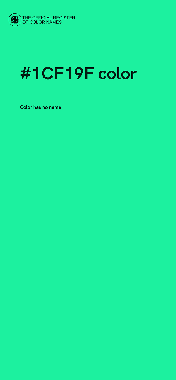#1CF19F color image