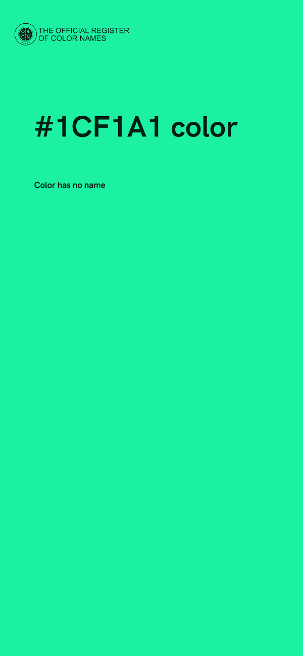 #1CF1A1 color image