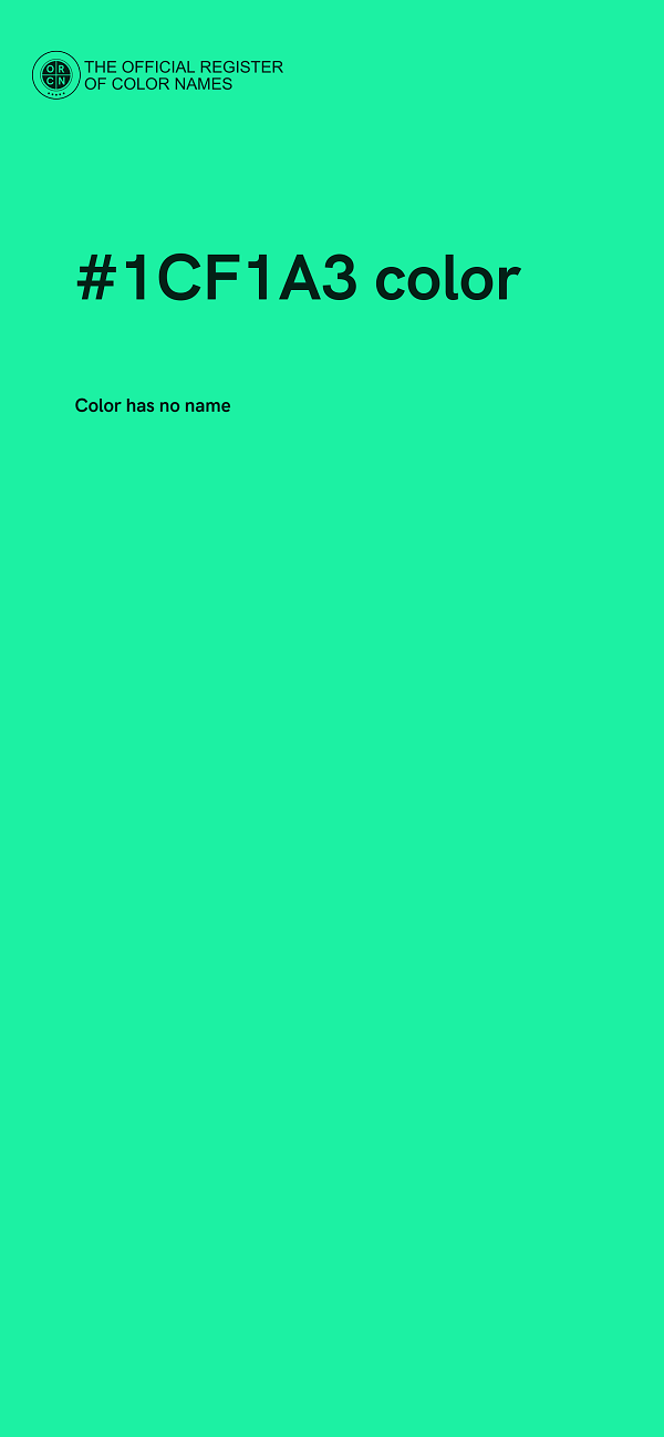 #1CF1A3 color image