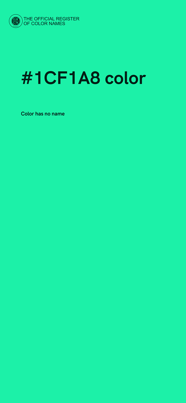 #1CF1A8 color image