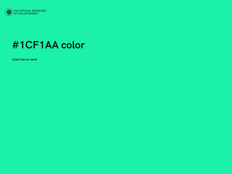 #1CF1AA color image