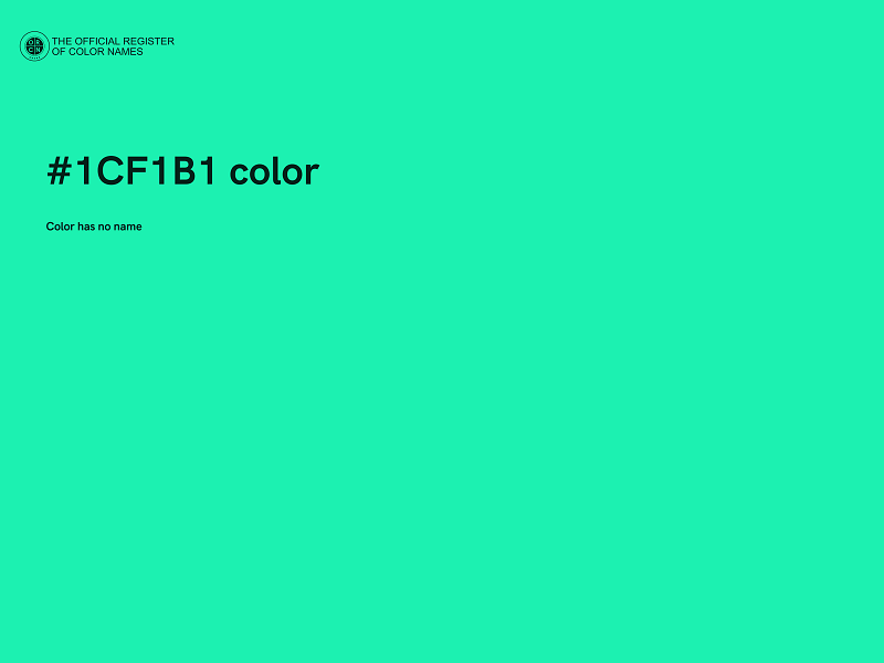 #1CF1B1 color image