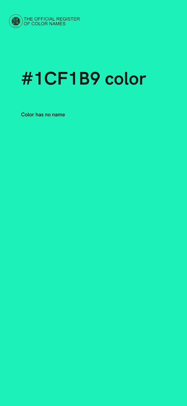 #1CF1B9 color image