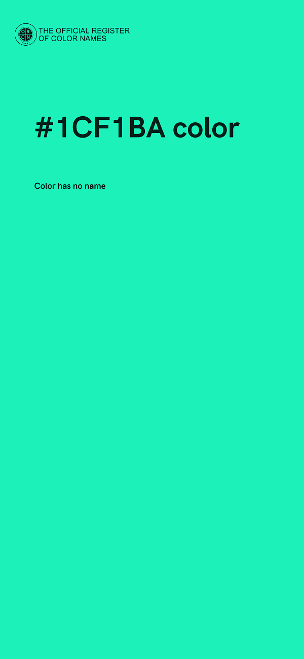 #1CF1BA color image