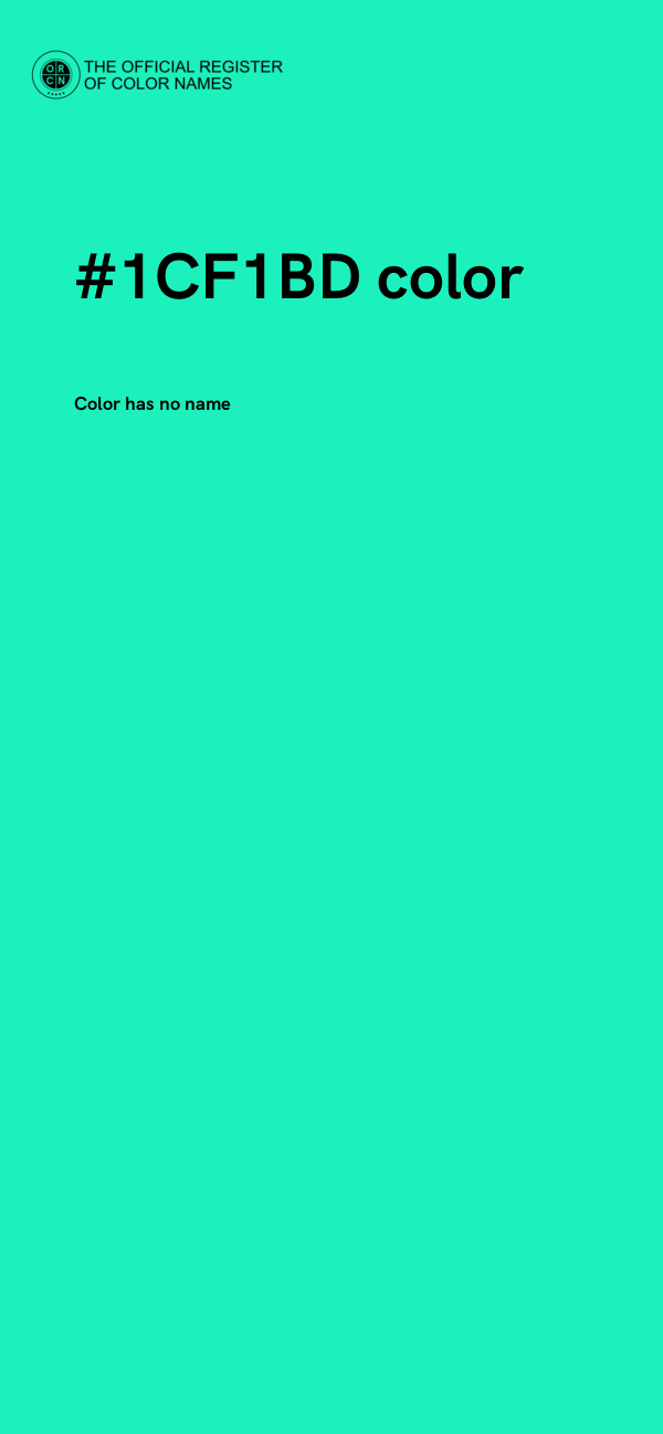 #1CF1BD color image