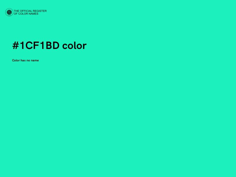 #1CF1BD color image