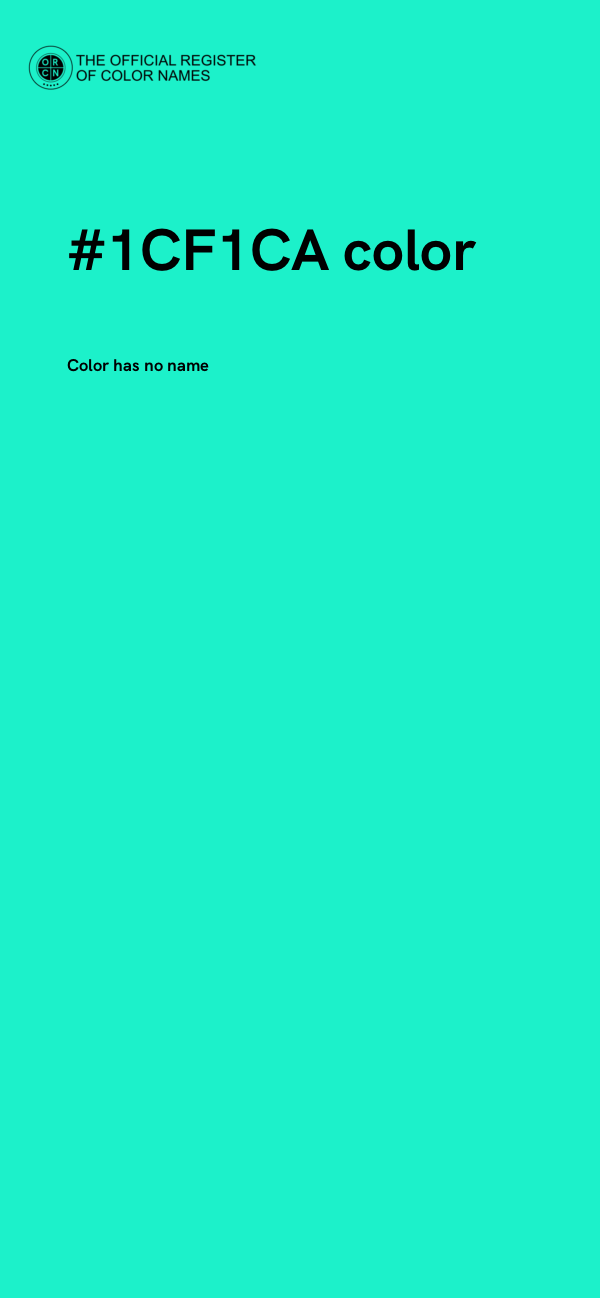 #1CF1CA color image