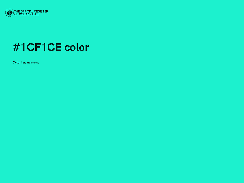 #1CF1CE color image