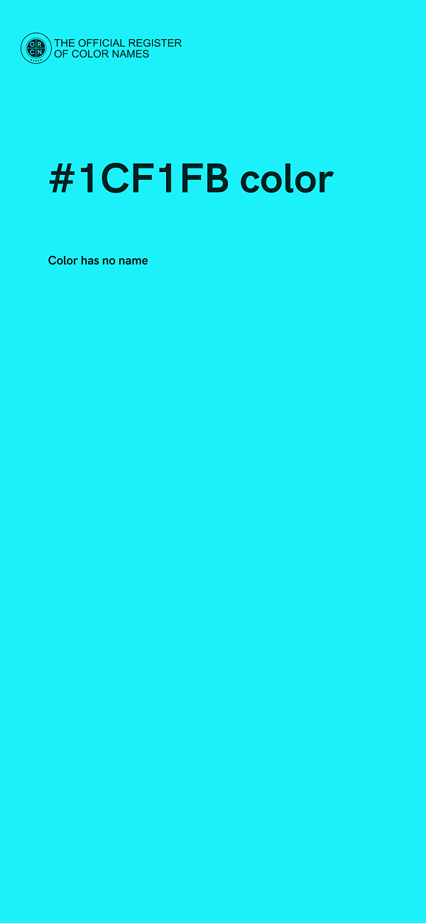 #1CF1FB color image