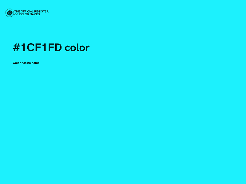 #1CF1FD color image