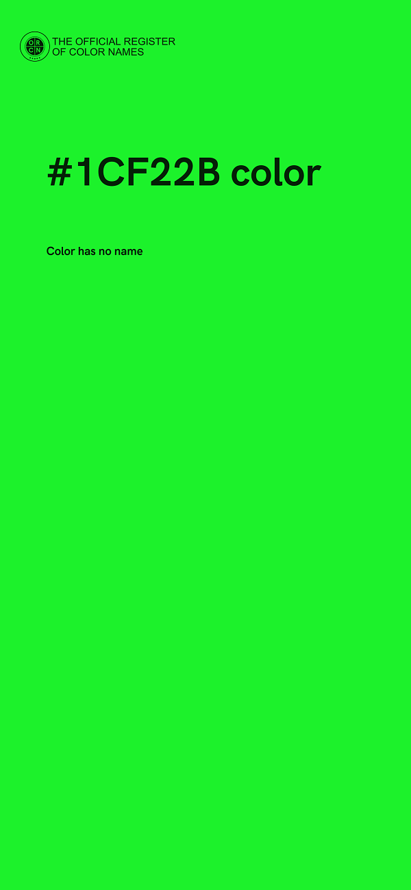 #1CF22B color image