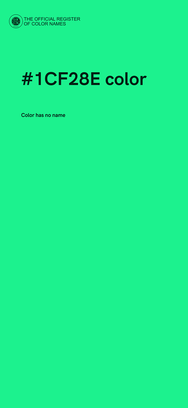 #1CF28E color image