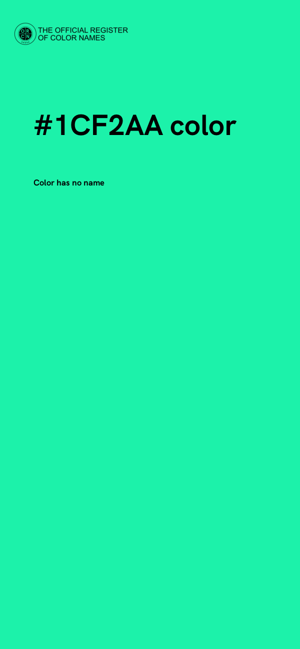 #1CF2AA color image