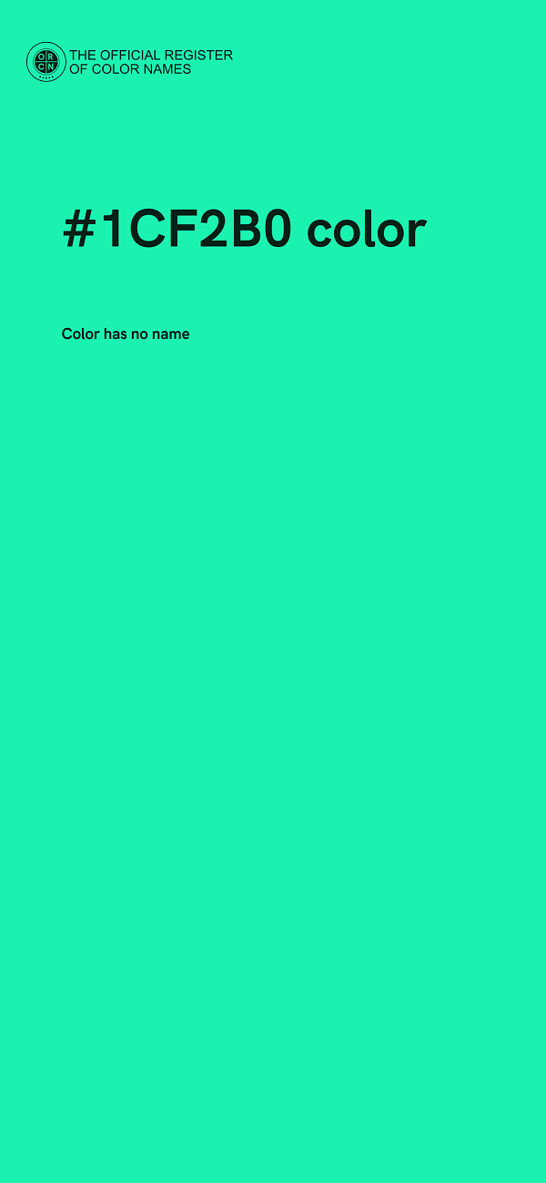 #1CF2B0 color image