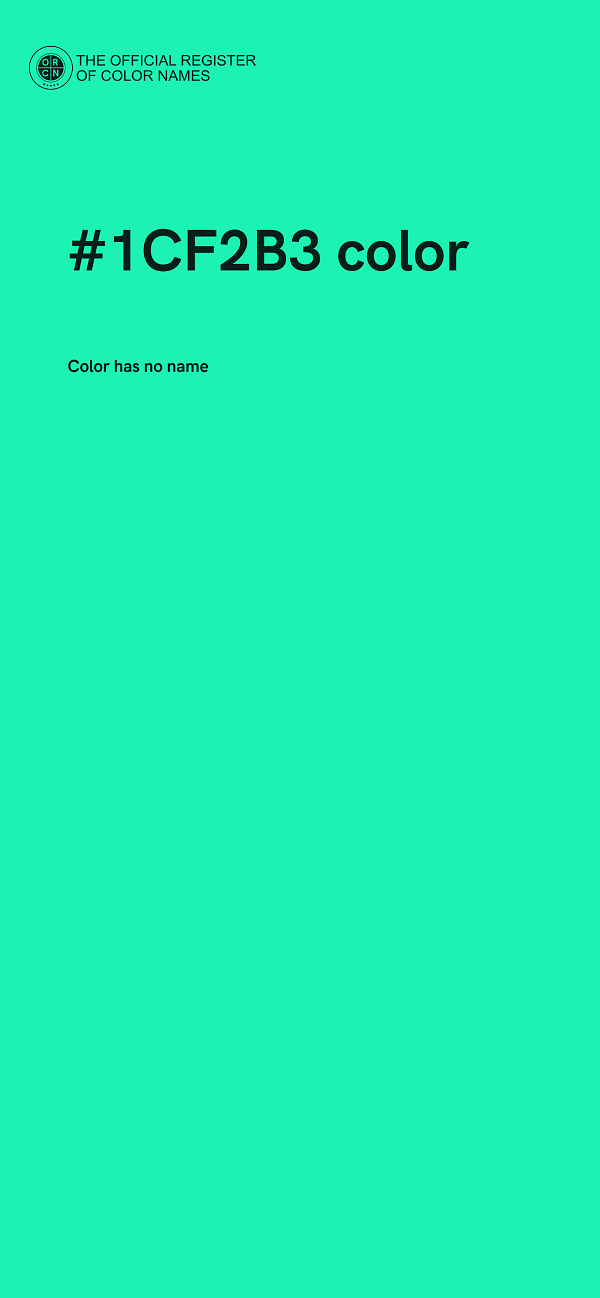 #1CF2B3 color image