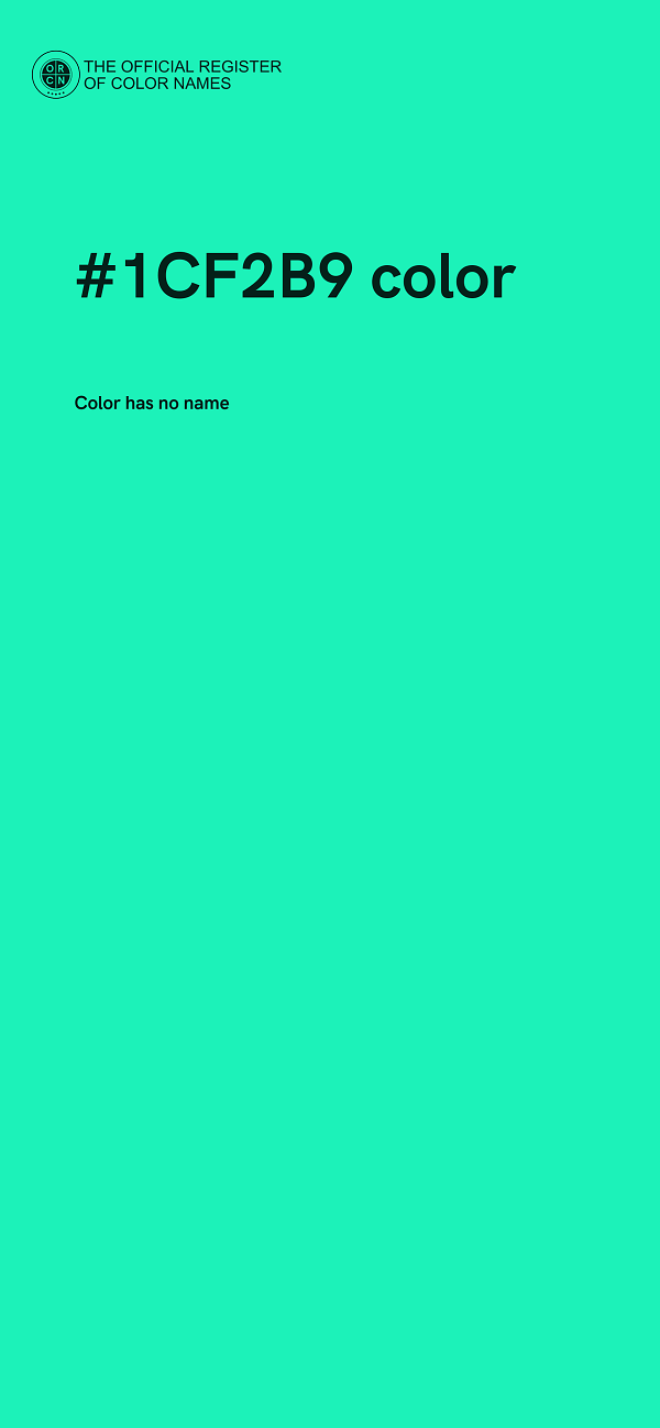 #1CF2B9 color image