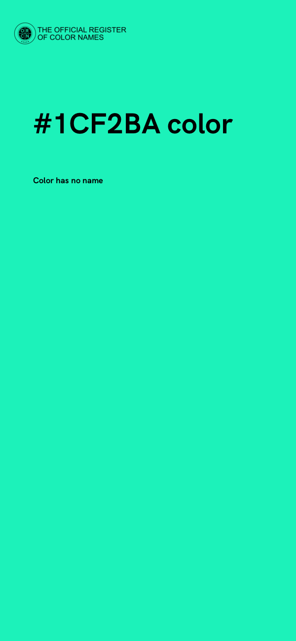 #1CF2BA color image