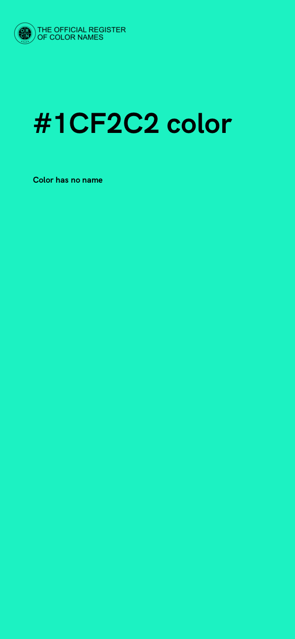 #1CF2C2 color image