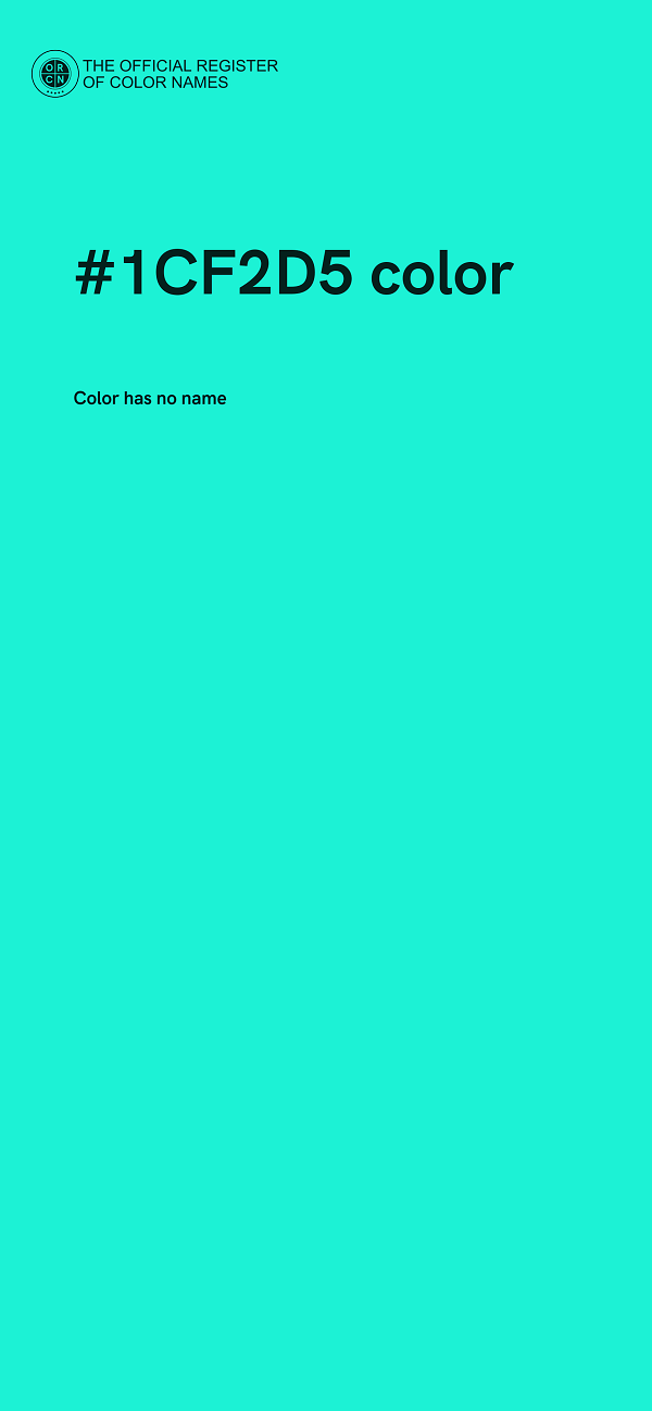 #1CF2D5 color image
