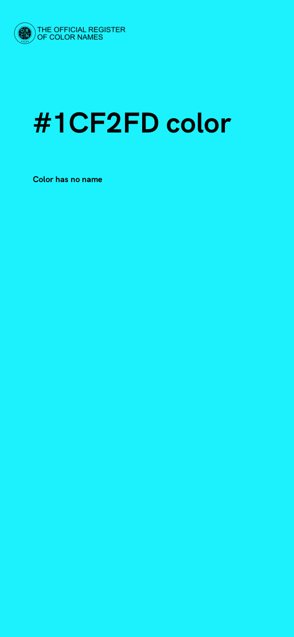 #1CF2FD color image