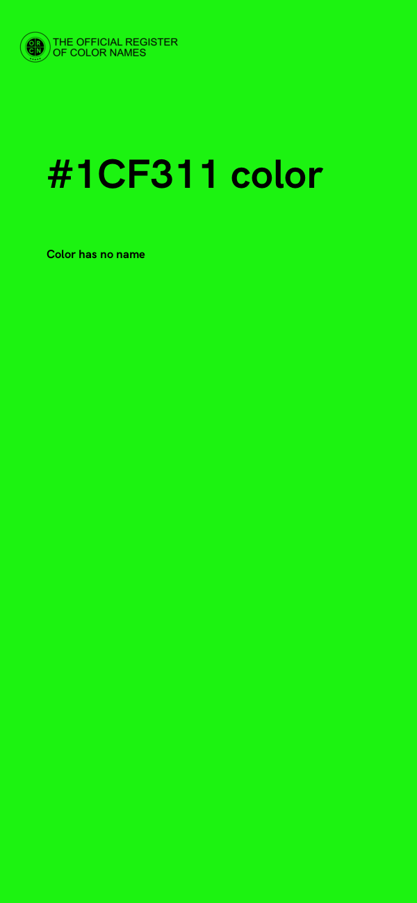 #1CF311 color image