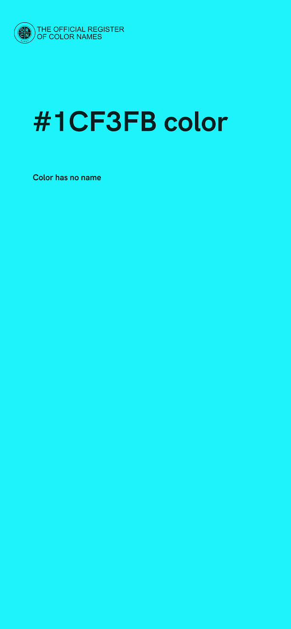 #1CF3FB color image
