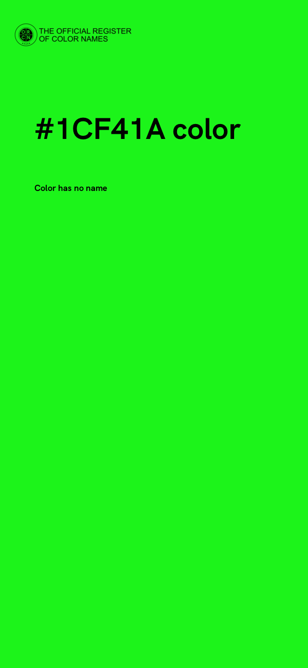#1CF41A color image