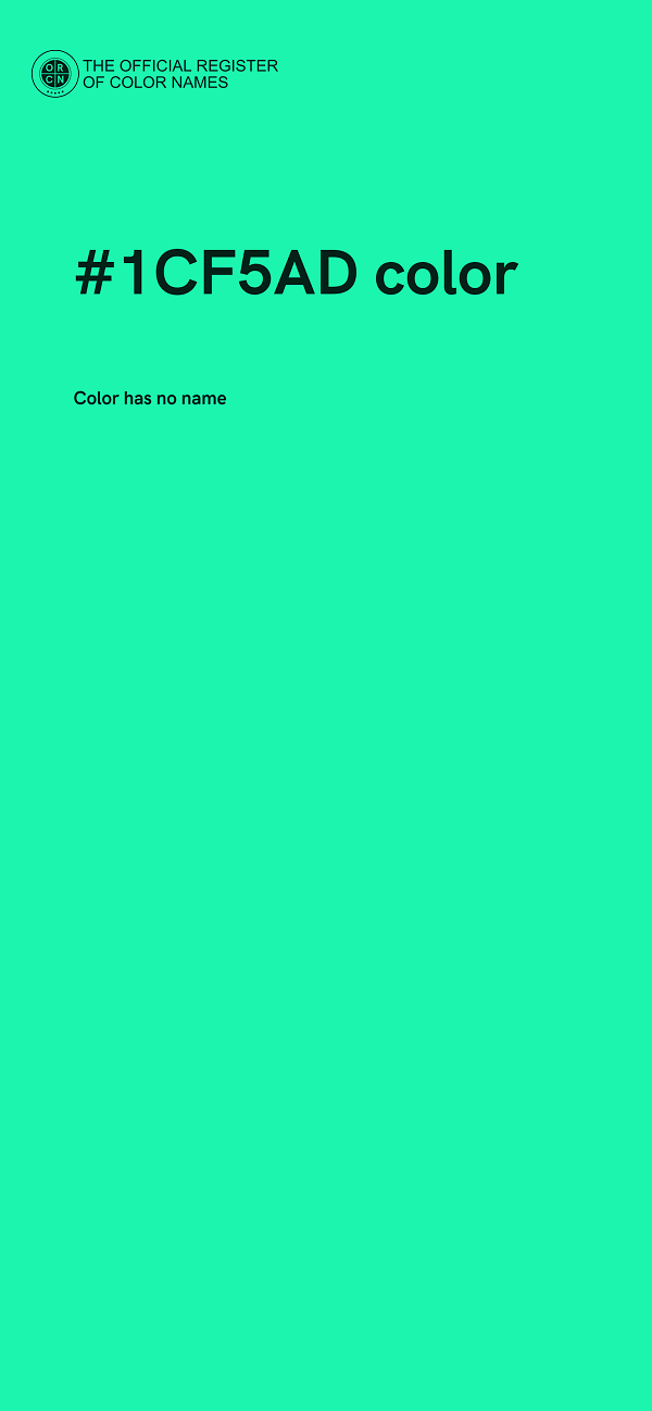 #1CF5AD color image