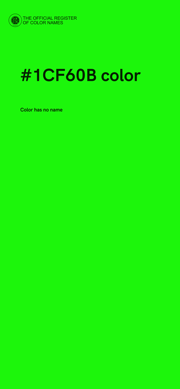 #1CF60B color image