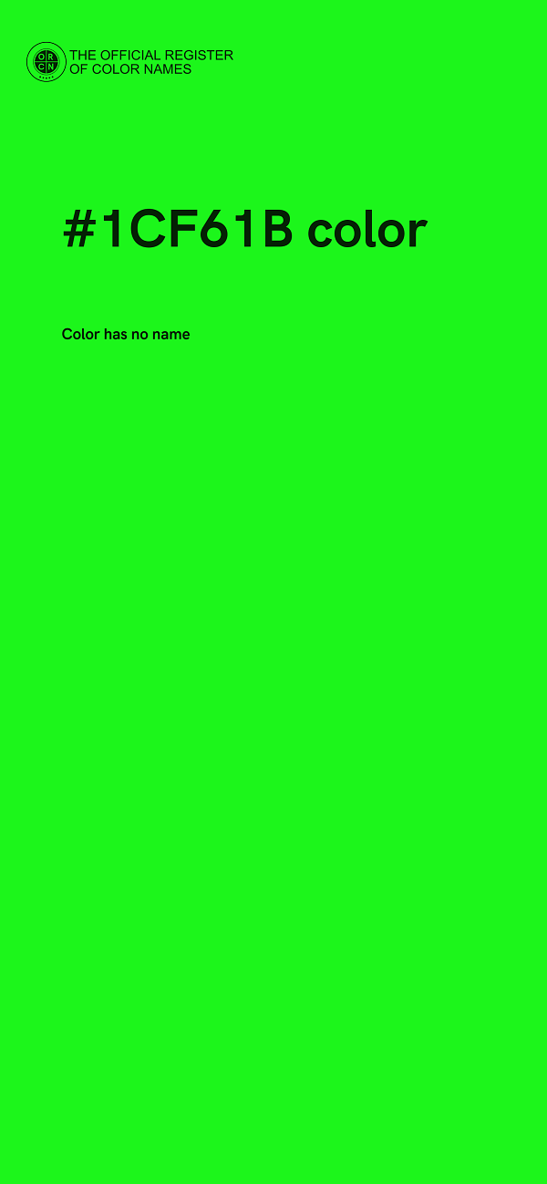 #1CF61B color image