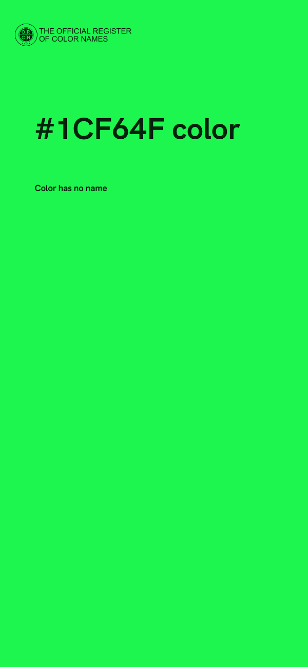 #1CF64F color image