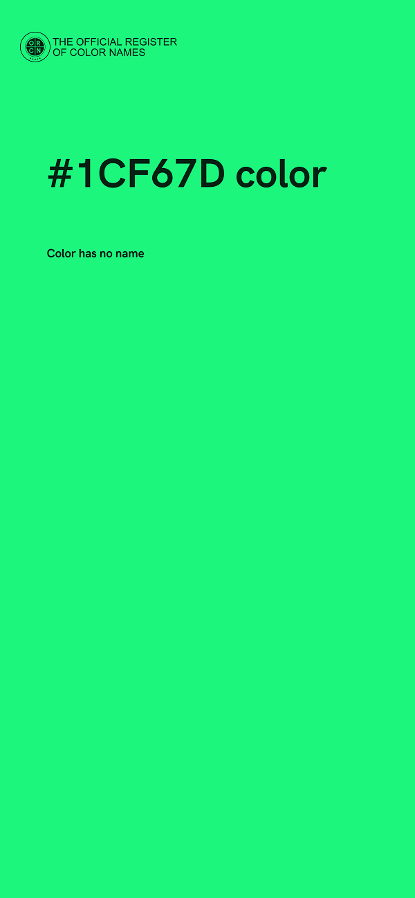 #1CF67D color image