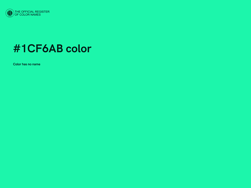 #1CF6AB color image