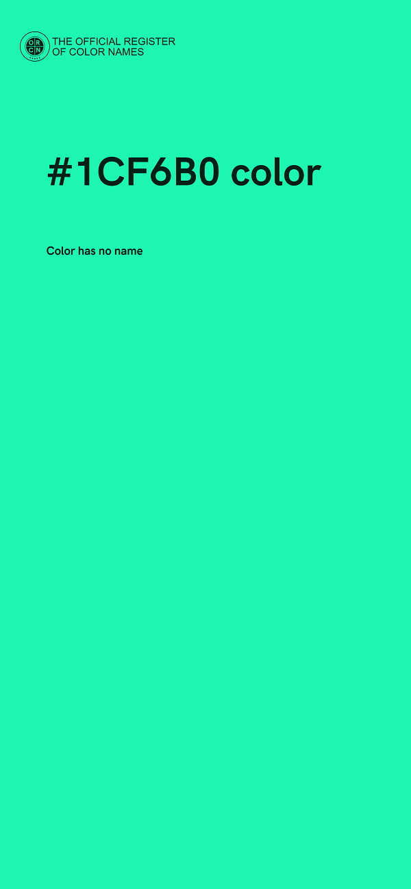 #1CF6B0 color image