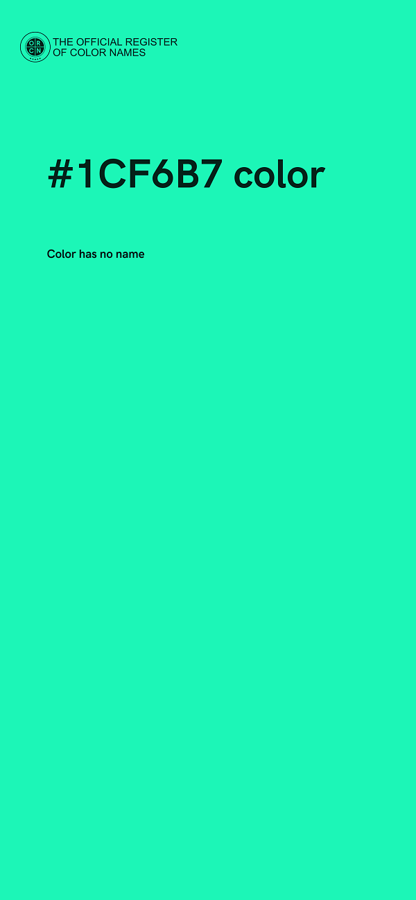 #1CF6B7 color image
