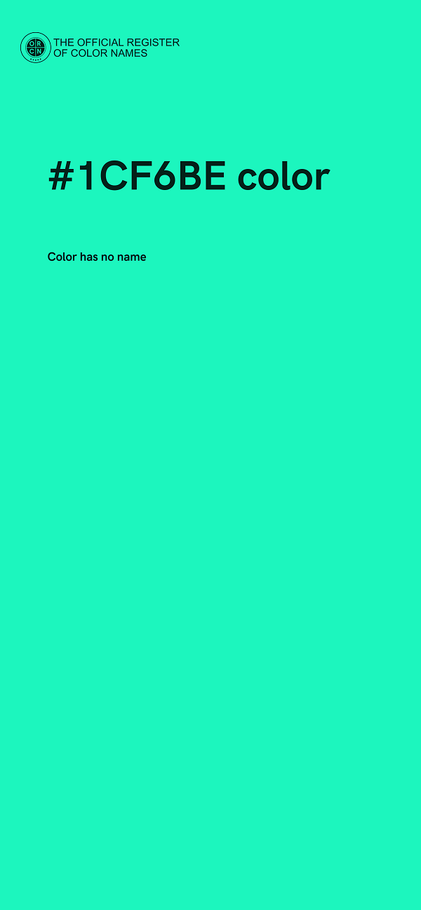 #1CF6BE color image