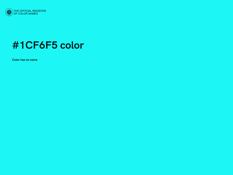 #1CF6F5 color image