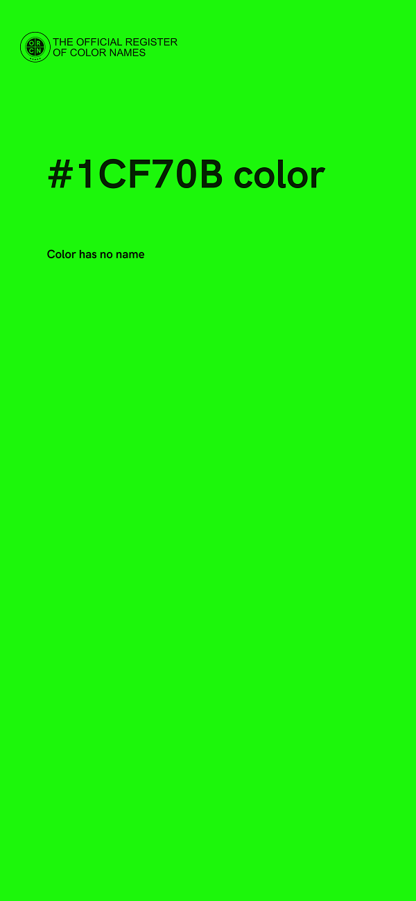 #1CF70B color image