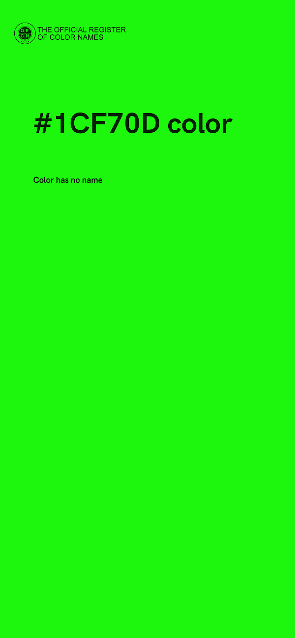 #1CF70D color image