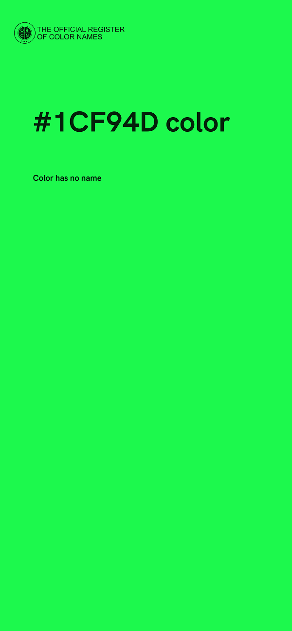 #1CF94D color image
