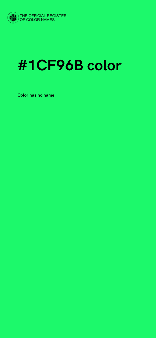 #1CF96B color image