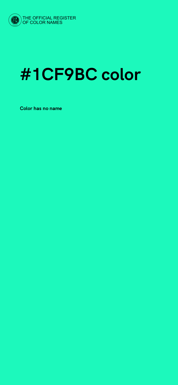 #1CF9BC color image