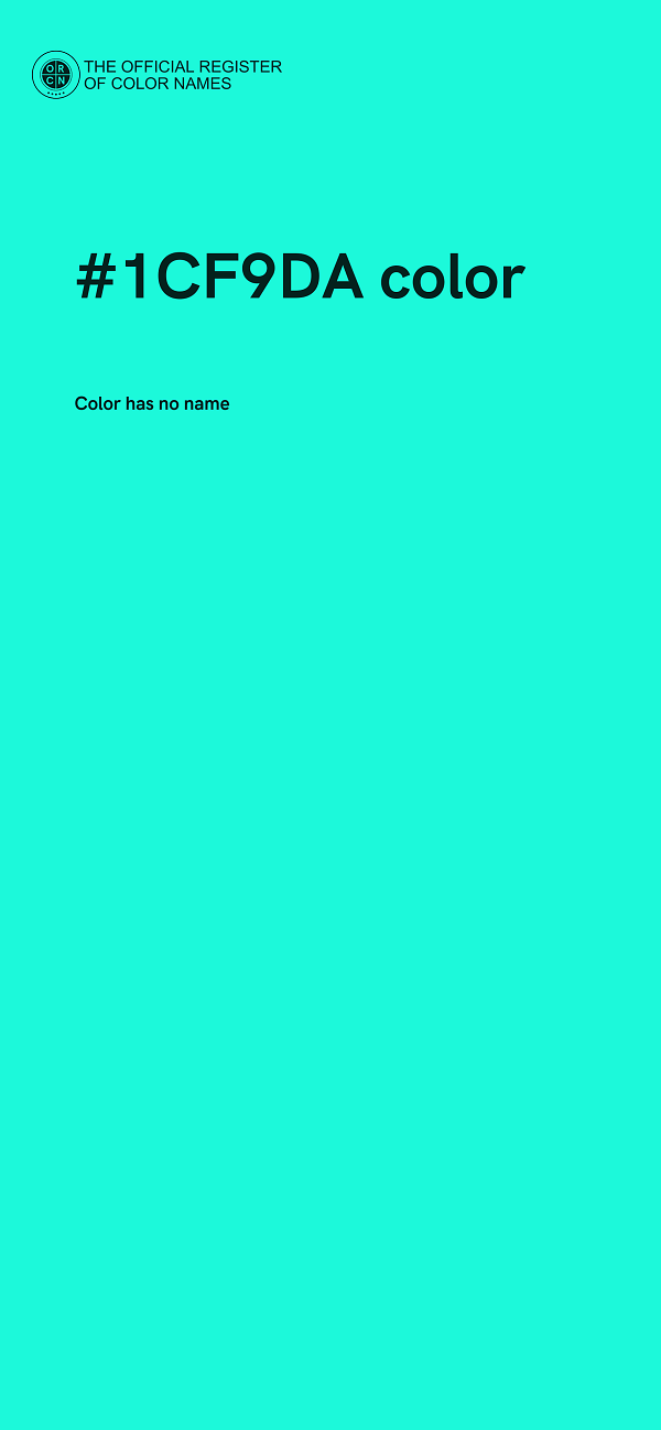#1CF9DA color image