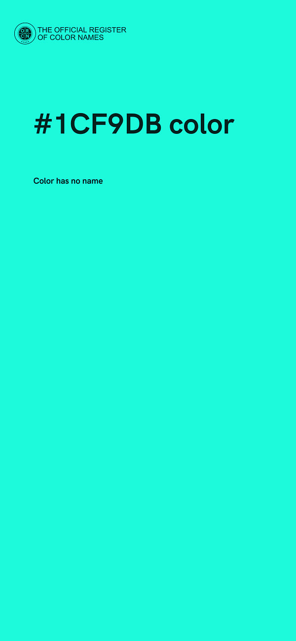 #1CF9DB color image