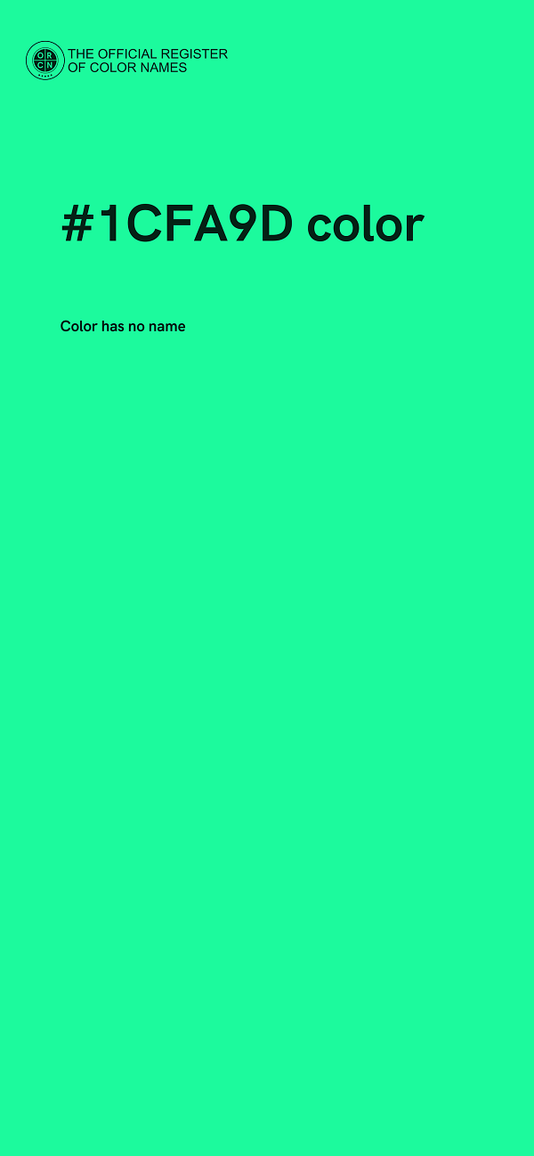 #1CFA9D color image