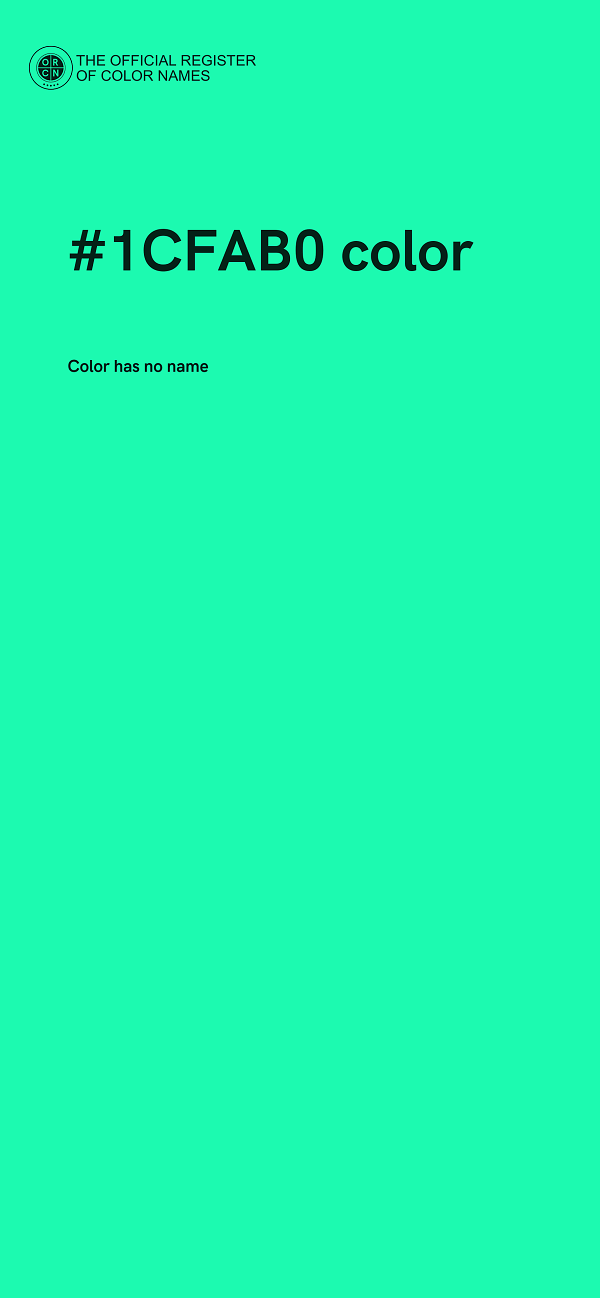 #1CFAB0 color image