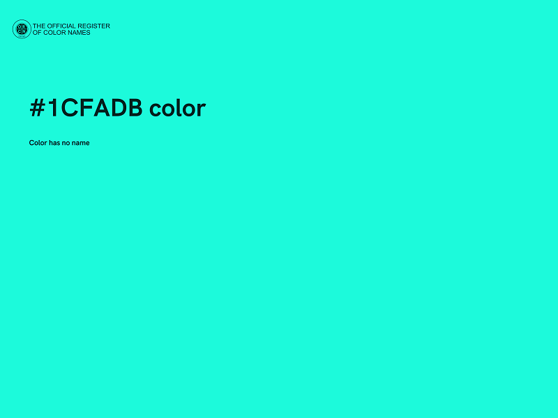 #1CFADB color image
